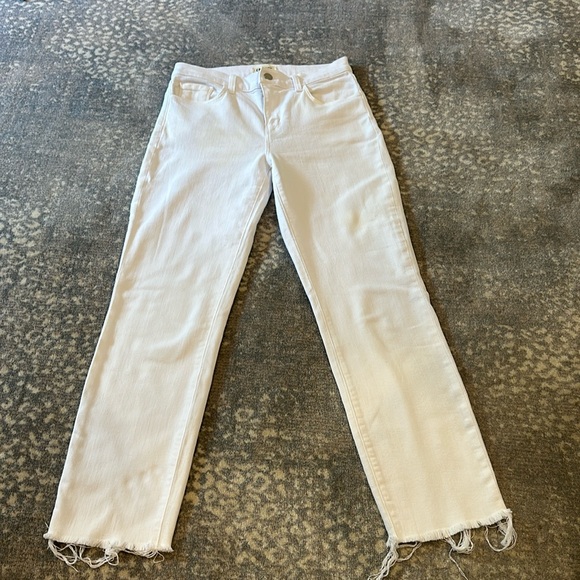 LAGENCE CROPPED SLIM WHITE JEAN SIZE 25 - Picture 2 of 8
